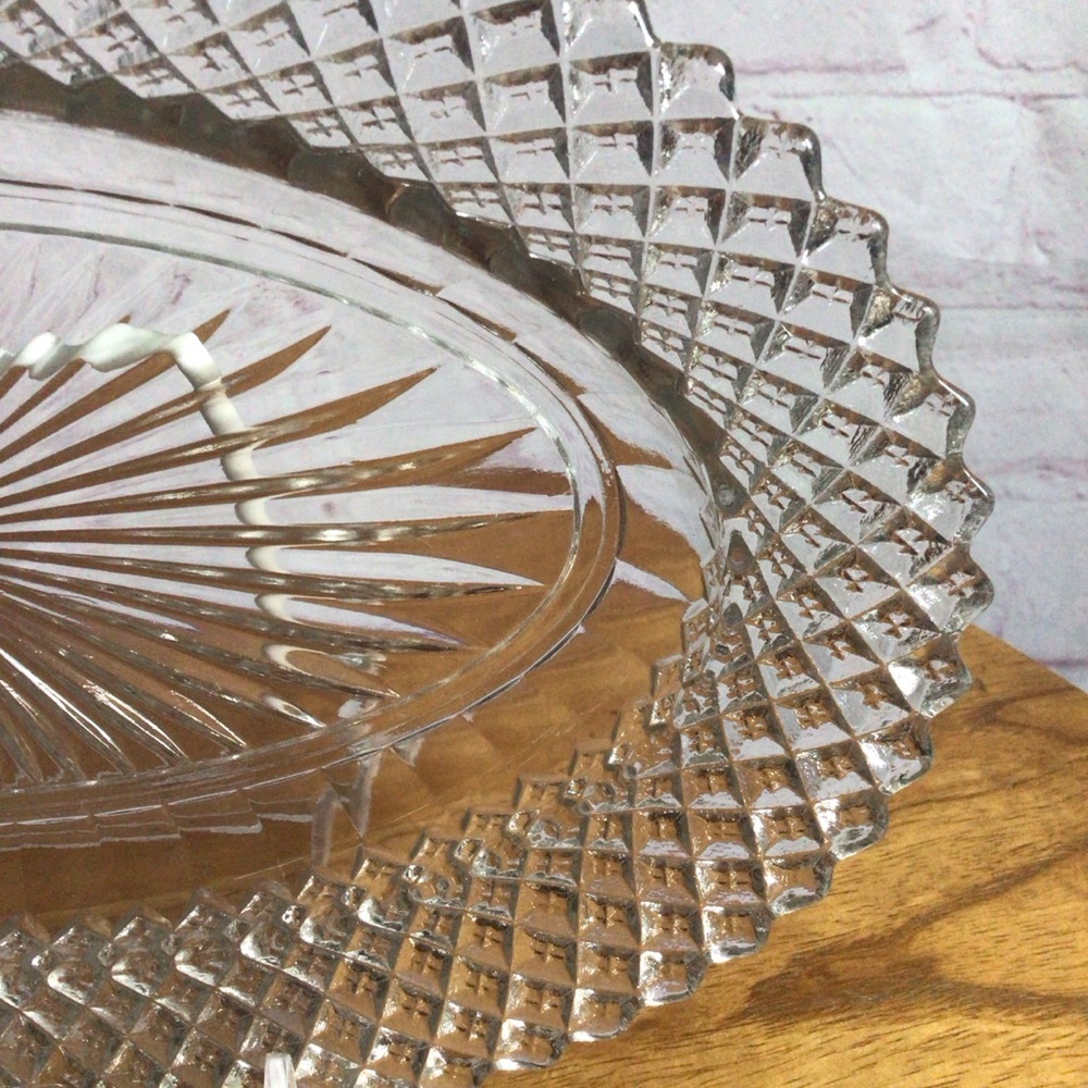 Vintage Anchor Hocking Miss America Clear Glass Oval Dish - Picture 2 of 6